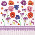 Pansies with border